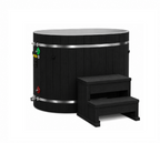 Dynamic Cold Therapy 50-Inch Oval Cold Plunge — Black, Tub Only — manufacturer image 1 (chiller sold separately)