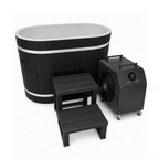 Dynamic Cold Therapy 50-Inch Oval Cold Plunge — Black, Tub Only — manufacturer image 4 (chiller sold separately)