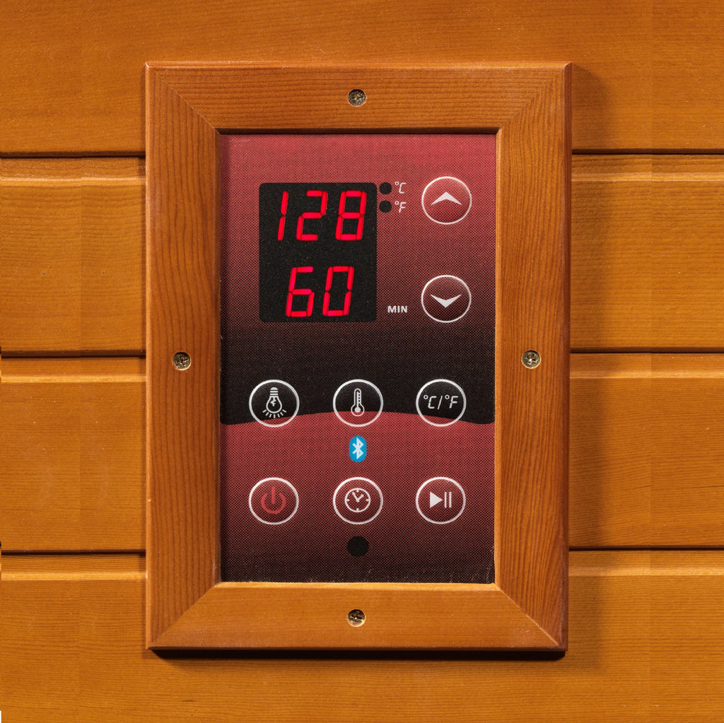 Dynamic Vittoria 2-Person Low EMF FAR Infrared Sauna | Indoor Home Sauna with Red Light Therapy