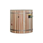 Dynamic Cold Therapy Premium Cold Plunge Tub with Chiller Compatibility – Cedar Ice Bath Barrel w/ Step & Drain System