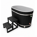 Dynamic Cold Therapy 50-Inch Oval Cold Plunge — Black, Tub Only — manufacturer image 3 (chiller sold separately)