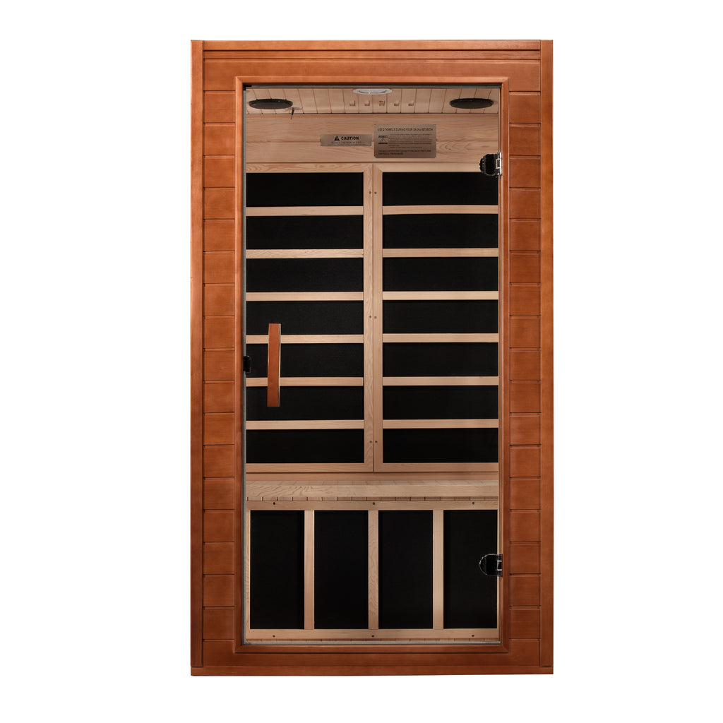 Dynamic Avila 1–2 Person Low EMF FAR Infrared Sauna – 120V Plug-In | Carbon Heat Panels