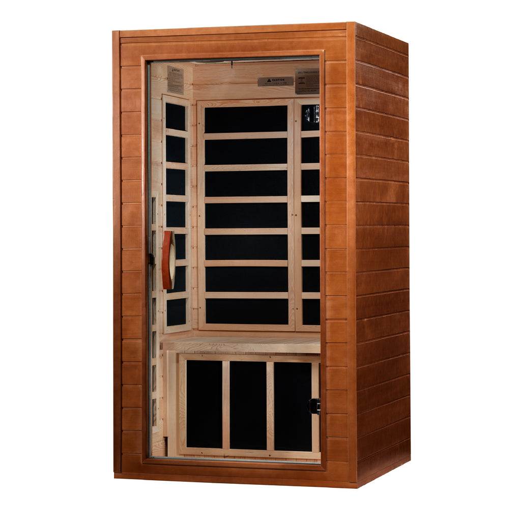 Dynamic Avila 1–2 Person Low EMF FAR Infrared Sauna – 120V Plug-In | Carbon Heat Panels