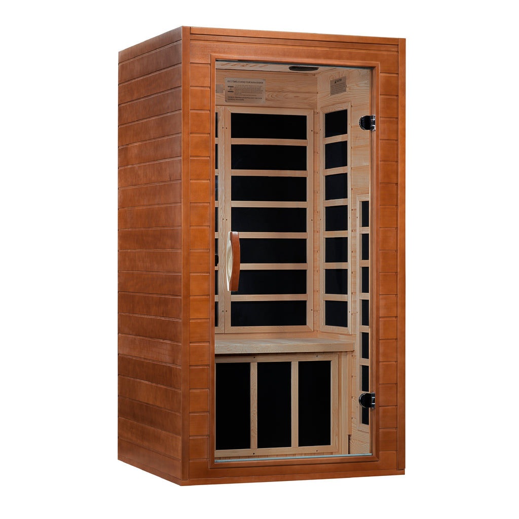 Dynamic Avila 1–2 Person Low EMF FAR Infrared Sauna – 120V Plug-In | Carbon Heat Panels