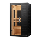 Dynamic Veneto 1–2-Person Low EMF Infrared Sauna — Black — manufacturer image 2