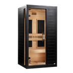 Dynamic Veneto Elite 1–2-Person Ultra Low EMF Infrared Sauna — Black — manufacturer image 1