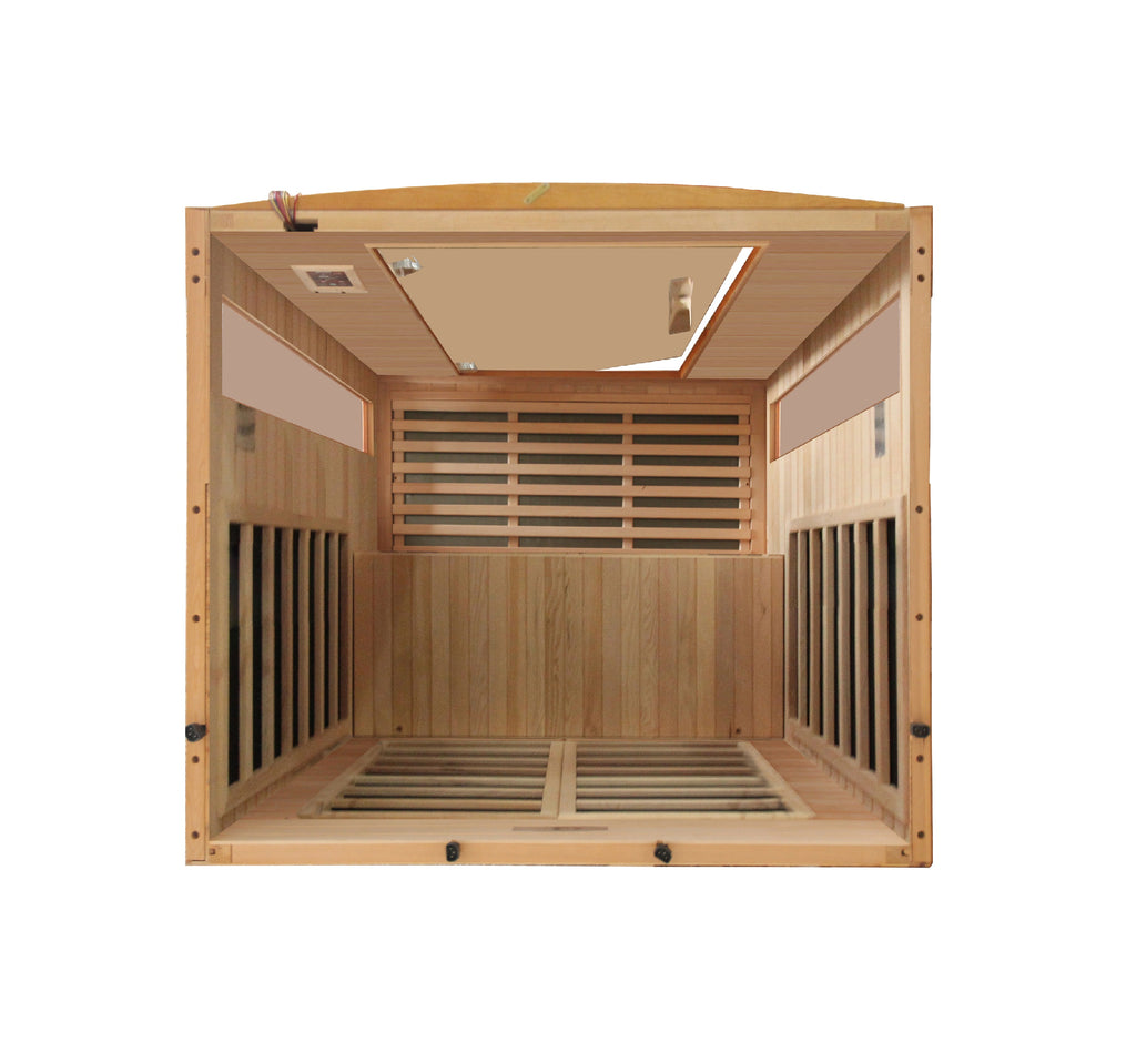 Dynamic Versailles 2-Person Full Spectrum Infrared Sauna – Luxury Indoor Home Wellness & Recovery Sauna with Low EMF Heating