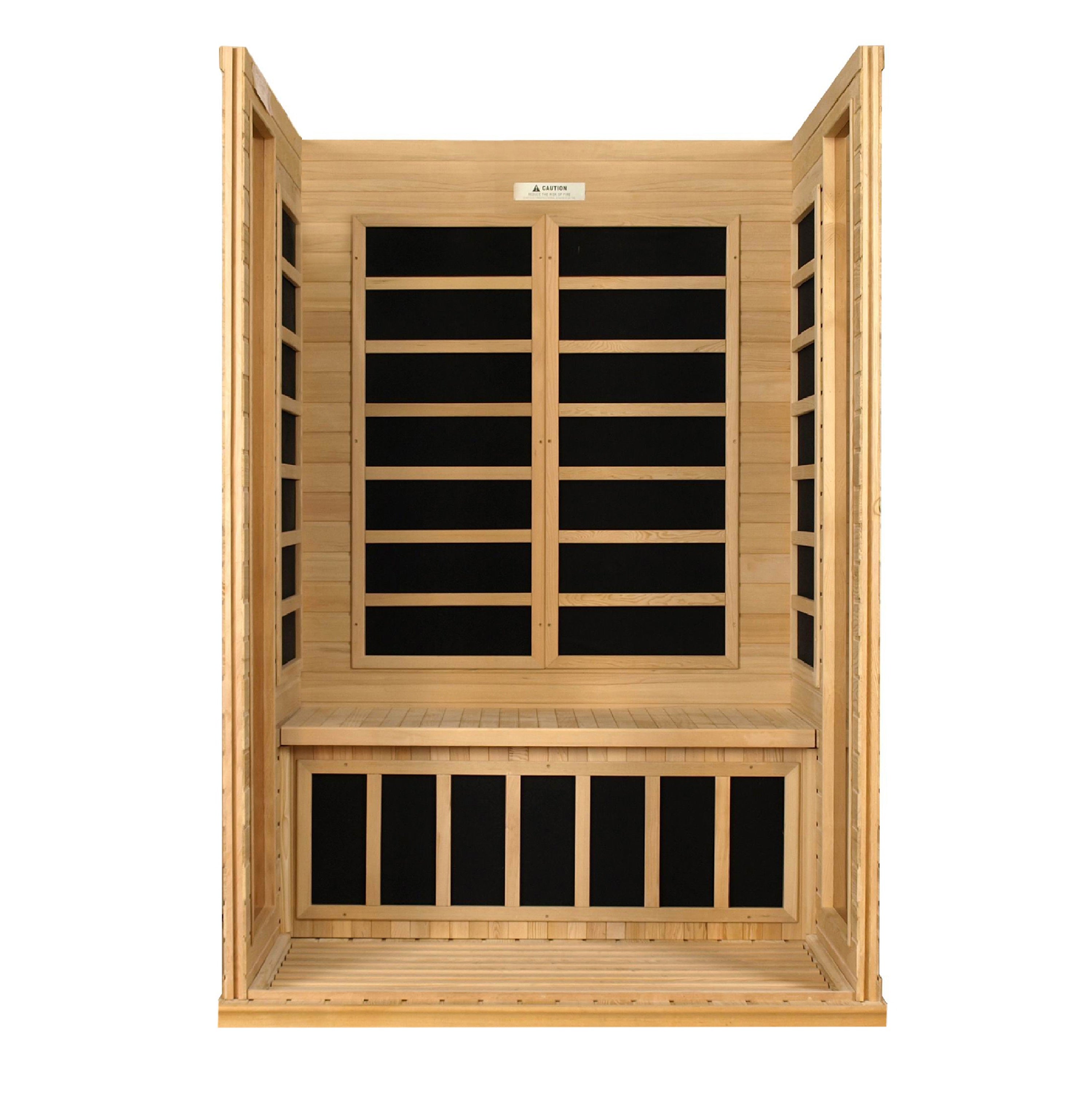 Dynamic Versailles 2-Person Full Spectrum Infrared Sauna – Luxury Indoor Home Wellness & Recovery Sauna with Low EMF Heating