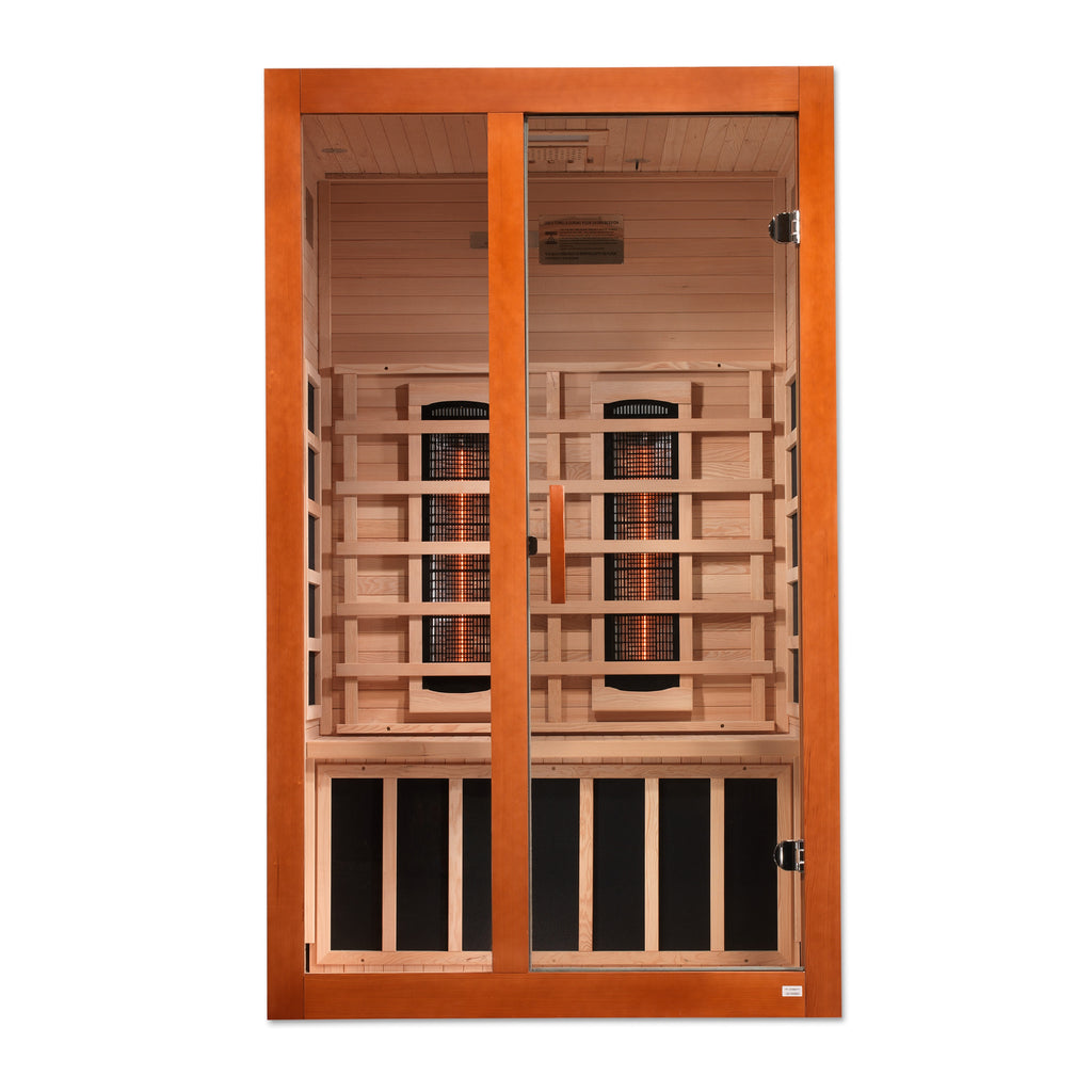 Dynamic Santiago 3-Person Full Spectrum Infrared Sauna | Low EMF Indoor Home Sauna