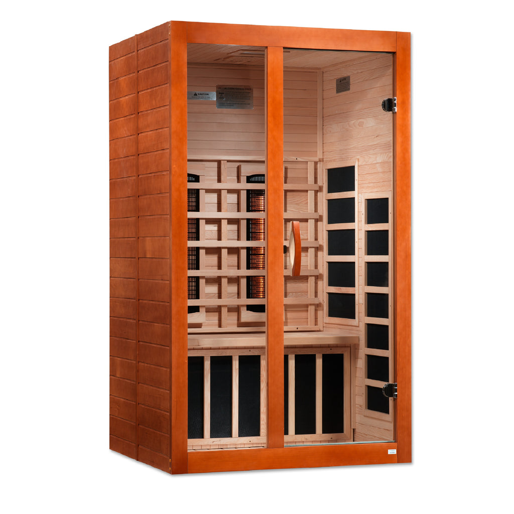 Dynamic Santiago 3-Person Full Spectrum Infrared Sauna | Low EMF Indoor Home Sauna