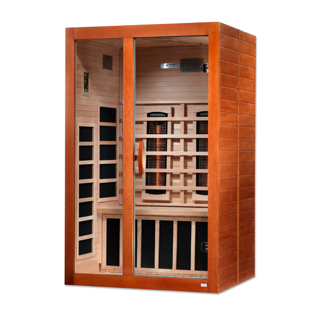 Dynamic Santiago 3-Person Full Spectrum Infrared Sauna | Low EMF Indoor Home Sauna