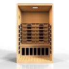 Dynamic Santiago 3-Person Full Spectrum Infrared Sauna | Low EMF Indoor Home Sauna