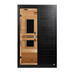 Dynamic Lucca Elite 2-Person Ultra Low EMF Infrared Sauna — Black — manufacturer image 3