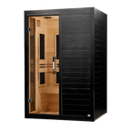 Dynamic Lucca 2-Person Low EMF Infrared Sauna — Black — manufacturer image 2