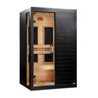 Dynamic Lucca Elite 2-Person Ultra Low EMF Infrared Sauna — Black — manufacturer image 1