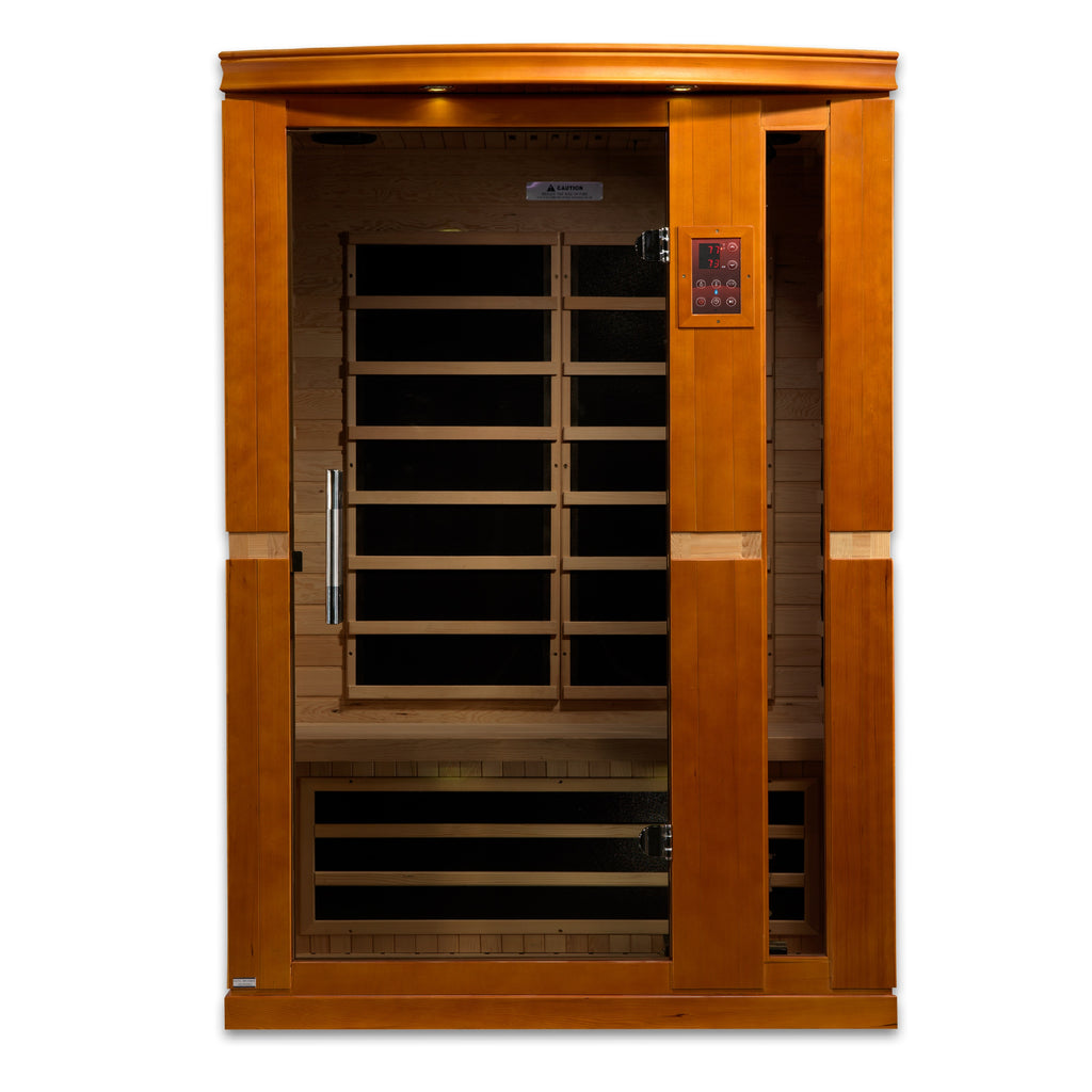 Dynamic Vittoria 2-Person Low EMF FAR Infrared Sauna | Indoor Home Sauna with Red Light Therapy