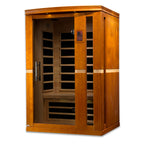 Dynamic Vittoria 2-Person Low EMF FAR Infrared Sauna | Indoor Home Sauna with Red Light Therapy