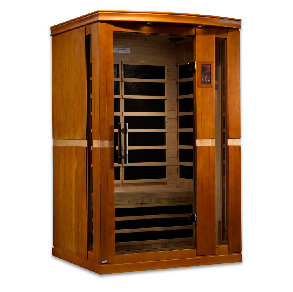Dynamic Vittoria 2-Person Low EMF FAR Infrared Sauna | Indoor Home Sauna with Red Light Therapy