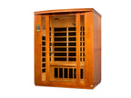 Dynamic Bellagio 2-Person Low EMF FAR Infrared Sauna | Indoor Home Sauna with Chromotherapy Lighting
