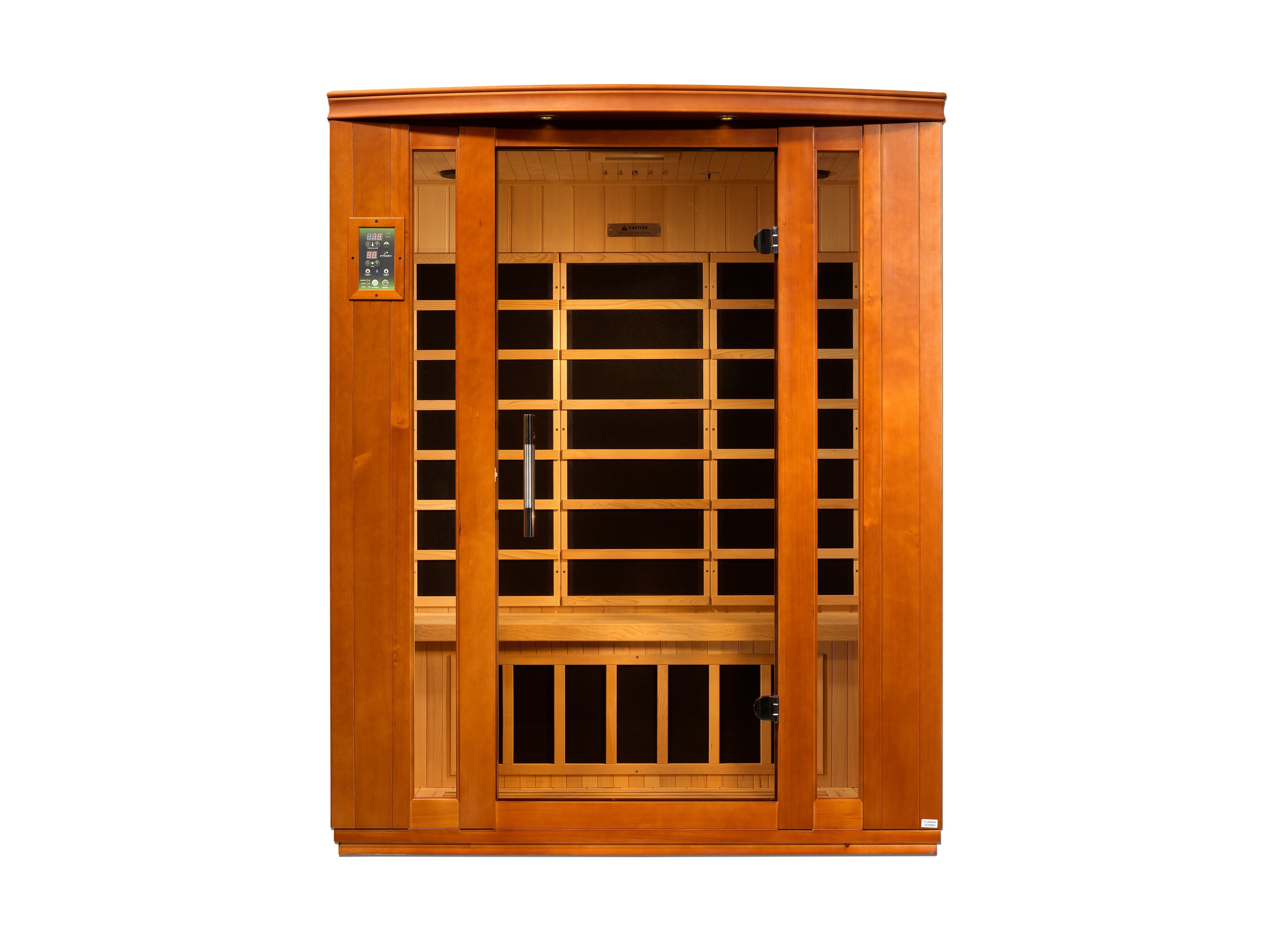 Dynamic Bellagio 2-Person Low EMF FAR Infrared Sauna | Indoor Home Sauna with Chromotherapy Lighting