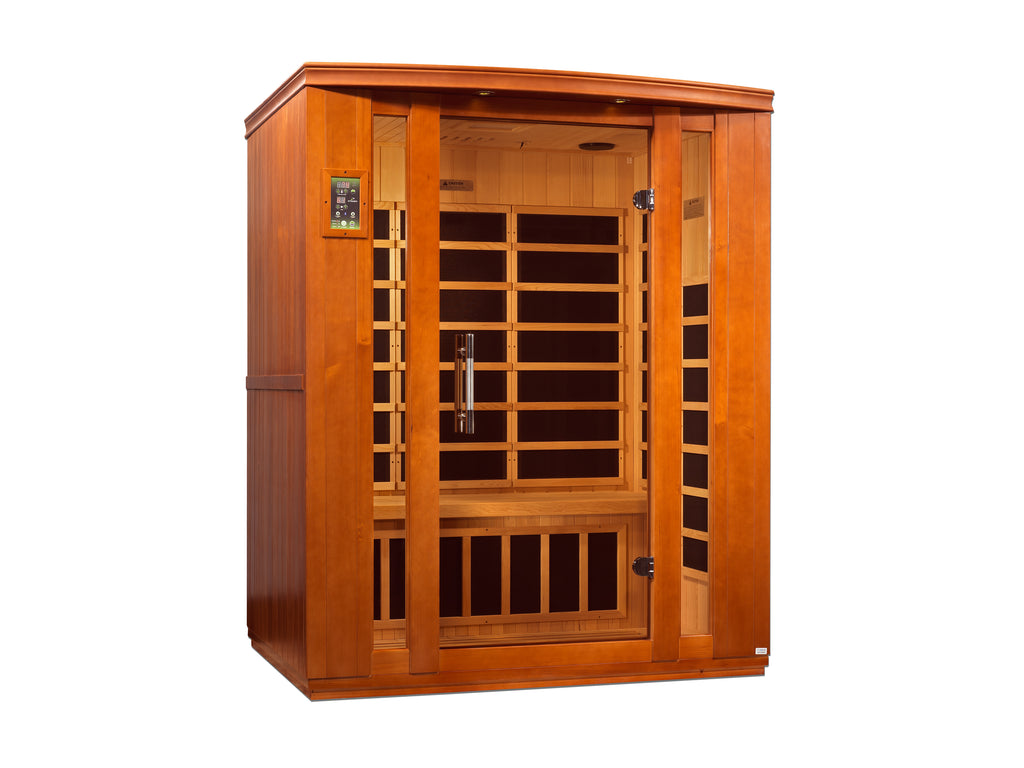 Dynamic Bellagio 2-Person Low EMF FAR Infrared Sauna | Indoor Home Sauna with Chromotherapy Lighting