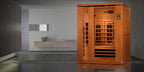 Dynamic Lugano 3-Person Full Spectrum Infrared Sauna – Natural Hemlock