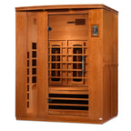 Dynamic Lugano 3-Person Full Spectrum Infrared Sauna – Natural Hemlock