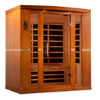 Dynamic Bergamo 3-Person Low EMF FAR Infrared Sauna | Indoor Home Sauna with Red Light Therapy