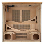 Dynamic Monaco Elite DYN-6996-01 Ultra Low EMF Full Spectrum Infrared Sauna – Luxury 6-Person Indoor Home Wellness Sauna
