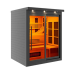 Golden Designs Monaco 6-Person Full Spectrum Infrared Sauna — Black — manufacturer image 1