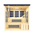 Golden Designs Monaco 6-Person Near Zero EMF Infrared Sauna — Black — manufacturer image 4