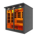 Golden Designs Monaco 6-Person Near Zero EMF Infrared Sauna — Black — manufacturer image 2