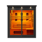 Golden Designs Monaco 6-Person Full Spectrum Infrared Sauna — Black — manufacturer image 3