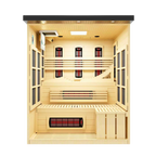 Golden Designs Monaco 6-Person Full Spectrum Infrared Sauna — Black — manufacturer image 4