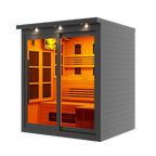 Golden Designs Monaco 6-Person Full Spectrum Infrared Sauna — Black — manufacturer image 2