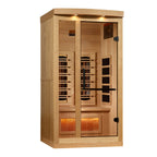 Golden Designs 1–2 Person Full Spectrum Infrared Sauna with Himalayan Salt Bar
