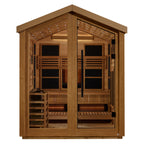 Golden Designs GDI-8523-01 Loviisa Outdoor Hybrid Sauna – Traditional Stove & Full Spectrum Infrared Luxury Wellness Cabin