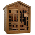 Golden Designs GDI-8523-01 Loviisa Outdoor Hybrid Sauna – Traditional Stove & Full Spectrum Infrared Luxury Wellness Cabin