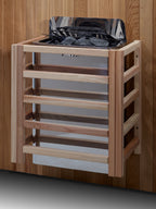 Golden Designs GDI-8202-01 Narvik Outdoor Traditional Sauna – Luxury Outdoor Sauna with Harvia Stove & Modern Scandinavian Design