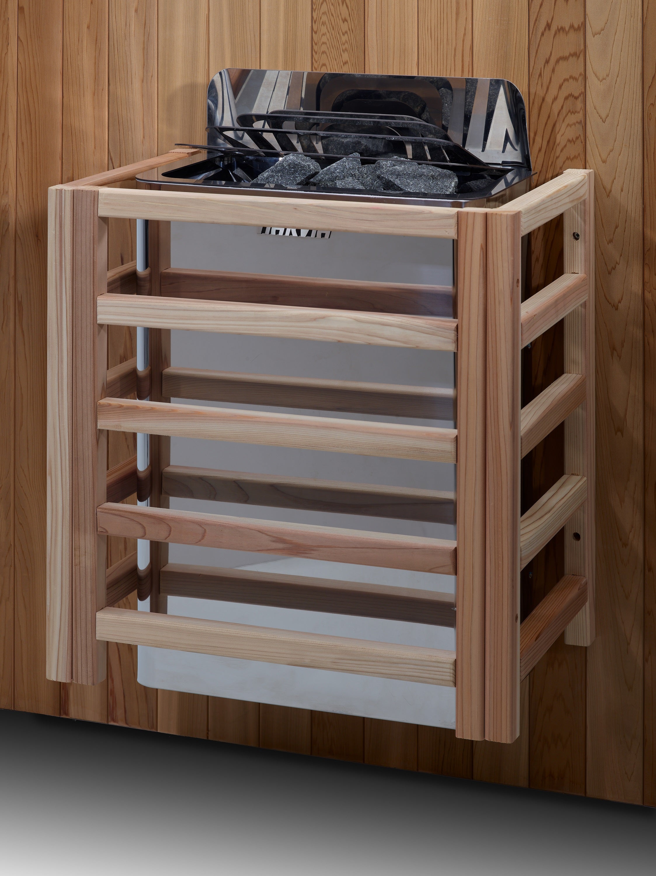 Golden Designs GDI-8202-01 Narvik Outdoor Traditional Sauna – Luxury Outdoor Sauna with Harvia Stove & Modern Scandinavian Design
