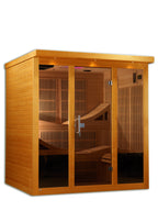 Dynamic Monaco Elite DYN-6996-01 Ultra Low EMF Full Spectrum Infrared Sauna – Luxury 6-Person Indoor Home Wellness Sauna