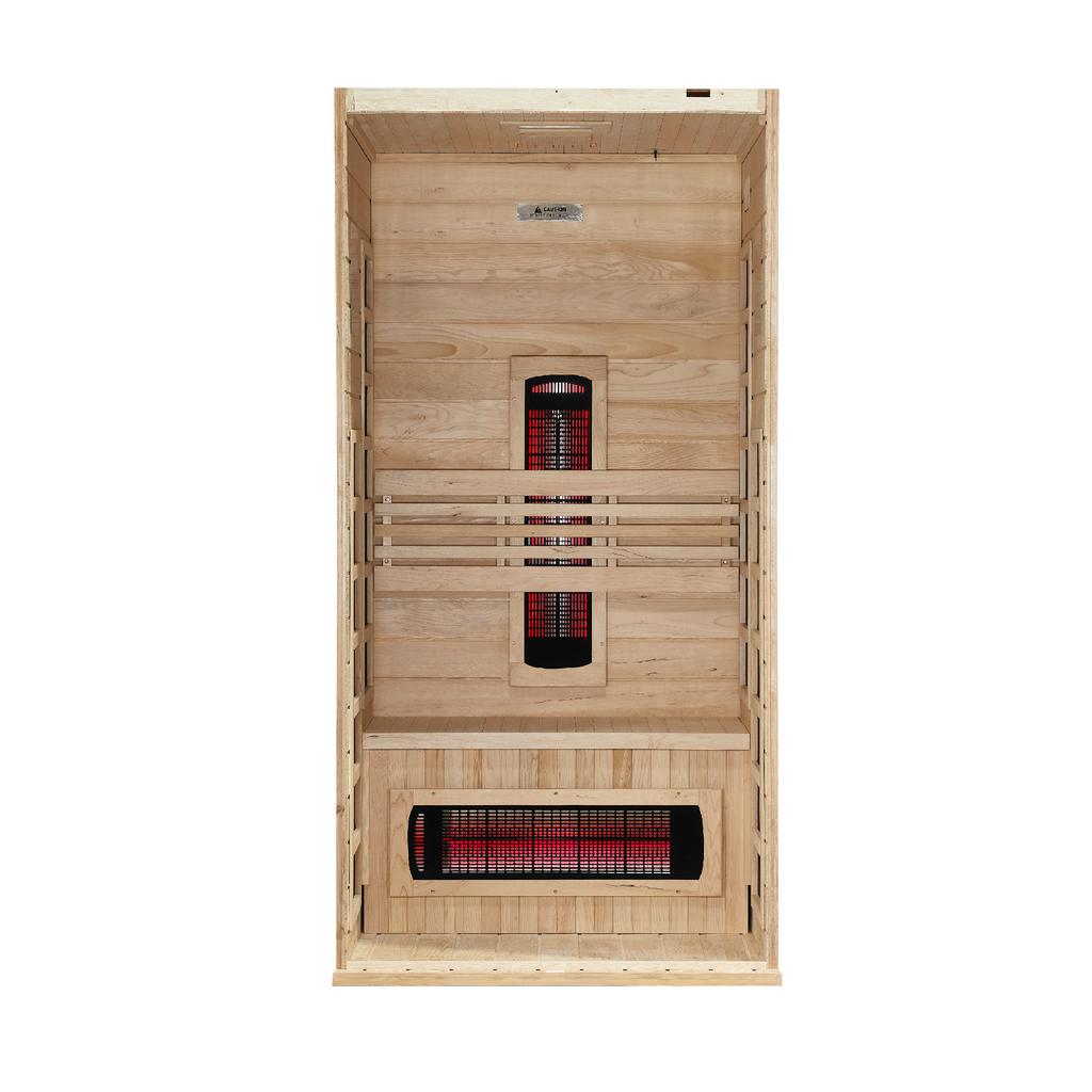 Dynamic Martin 1–2-Person Full Spectrum Infrared Sauna — interior view