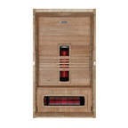 Dynamic Santorini 1–2-Person Full Spectrum Infrared Sauna — interior view