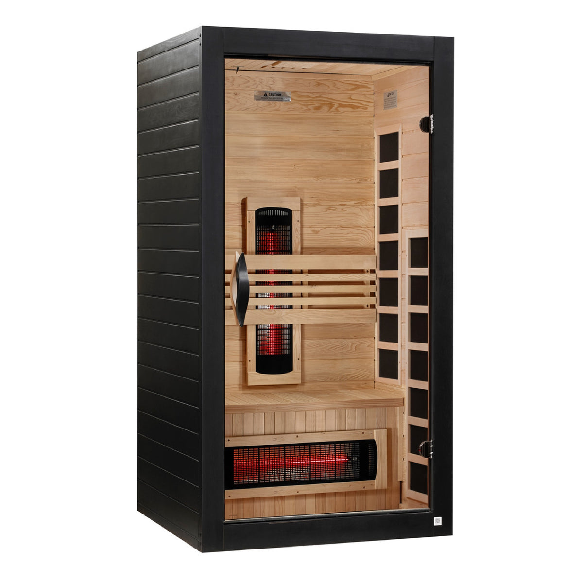 Dynamic Santorini 1–2-Person Full Spectrum Infrared Sauna — right view