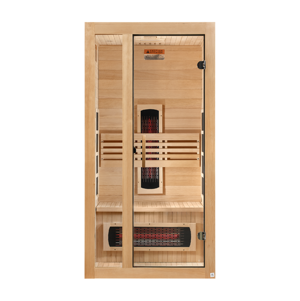 Dynamic Gracia 1–2-Person Full Spectrum Infrared Sauna — front view