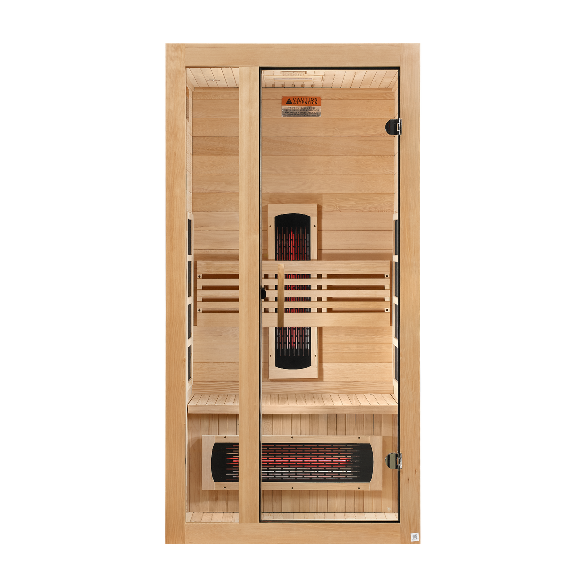 Dynamic Gracia 1–2-Person Full Spectrum Infrared Sauna — front view