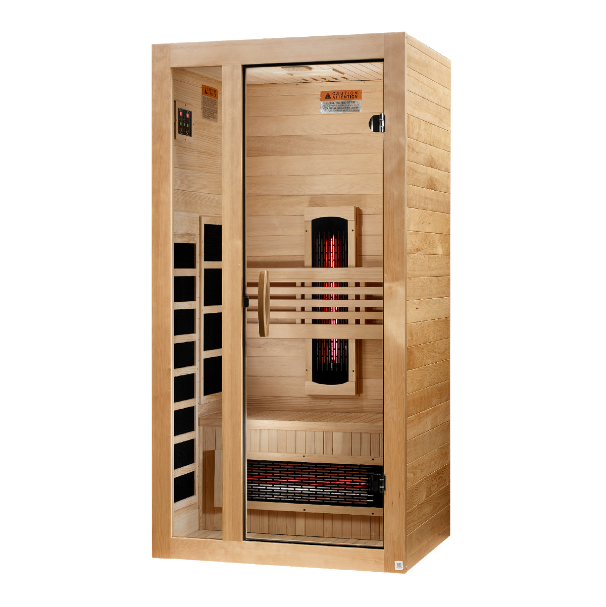 Dynamic Gracia 1–2-Person Full Spectrum Infrared Sauna — left view