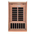 Dynamic Cordoba Elite 2-Person Ultra Low EMF Far Infrared Sauna — bench and carbon heating panels