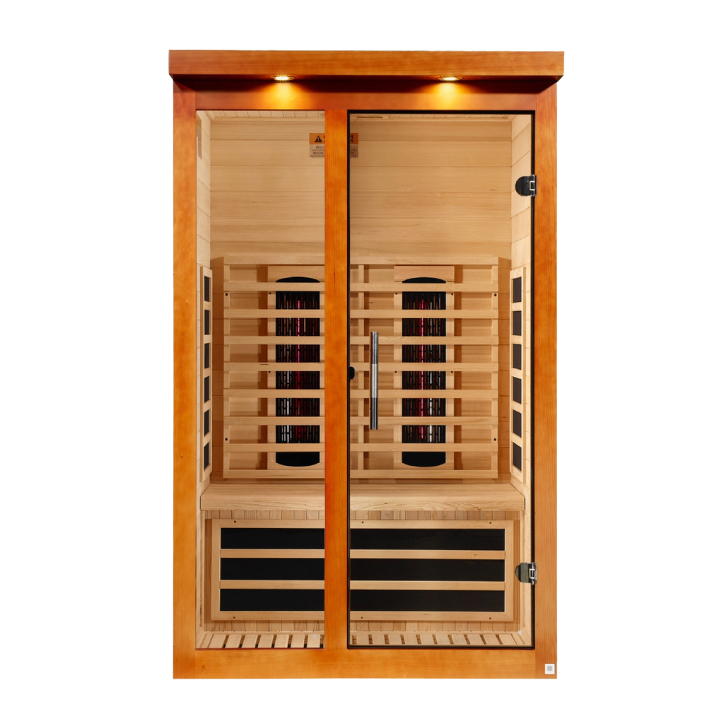 Dynamic Llumeneres 2-Person Full Spectrum Infrared Sauna — front view