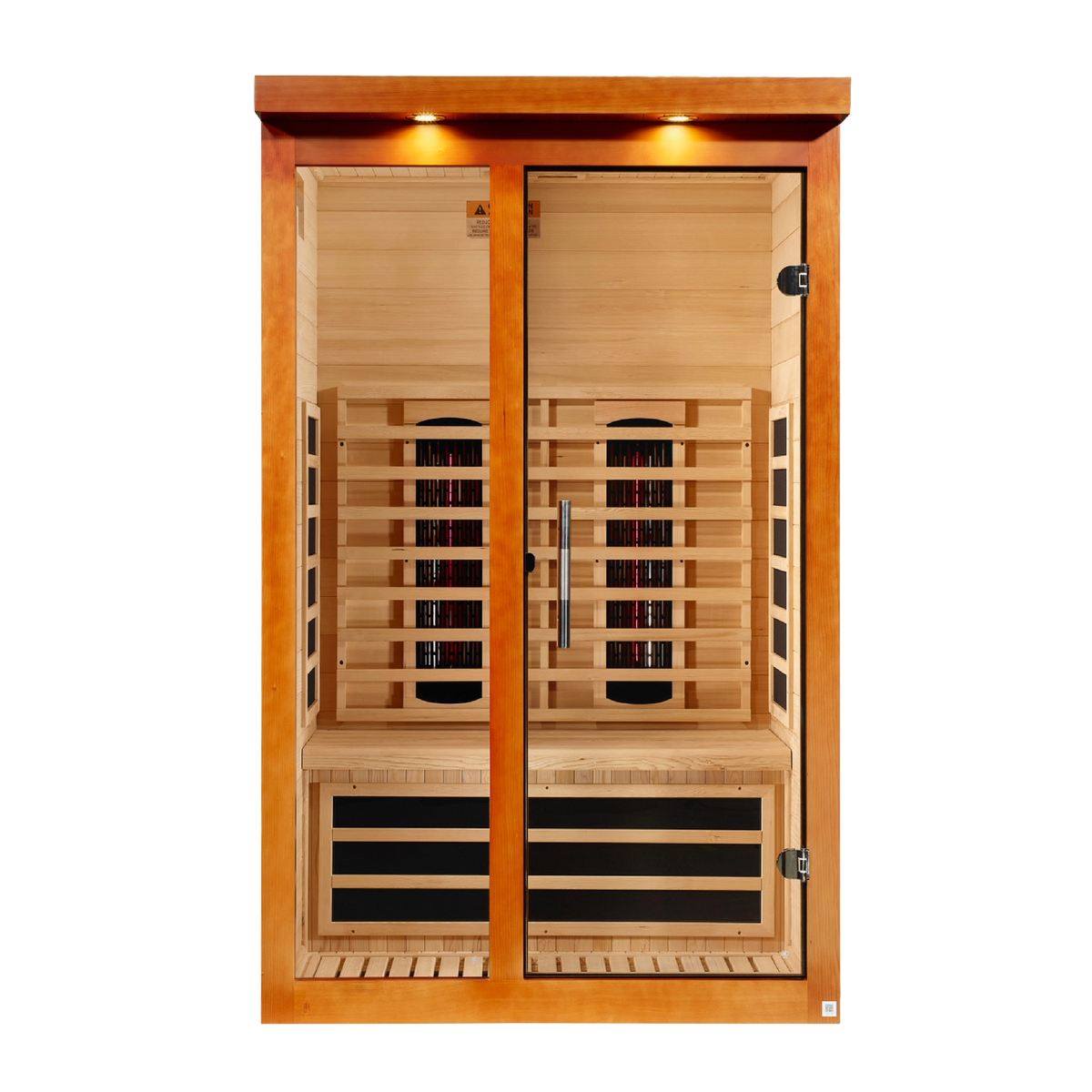 Dynamic Llumeneres 2-Person Full Spectrum Infrared Sauna — front view